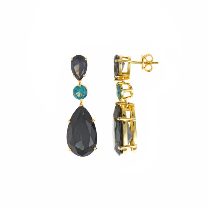 Pendientes Salvatore Plata Chapado